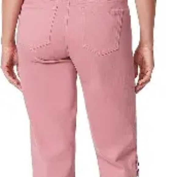 Women's Gloria Vanderbilt Kaia Denim Skimmer Shorts, Size: 6, Pink - Picture 2 of 2